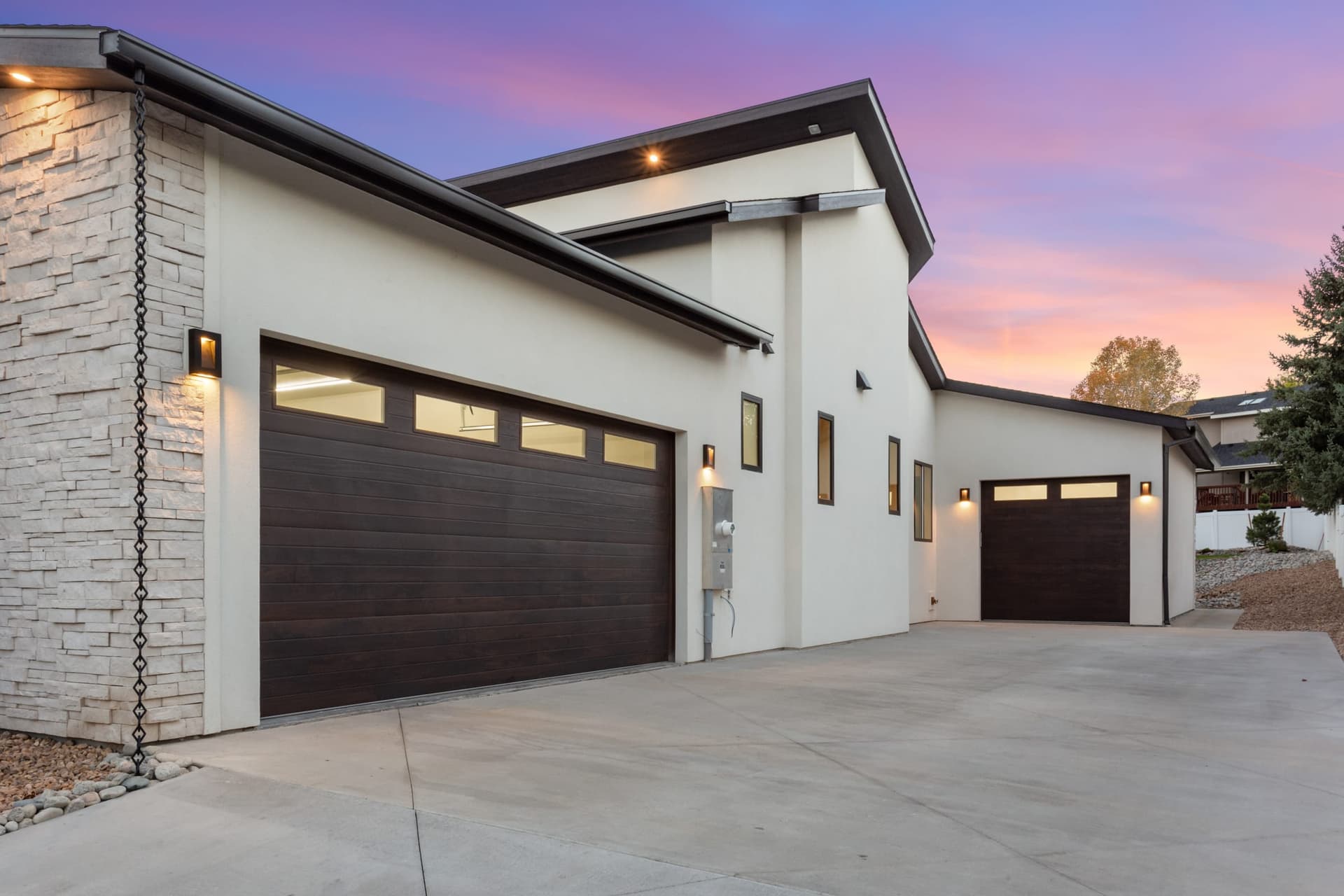 New custom home and garage by Kiefer Built