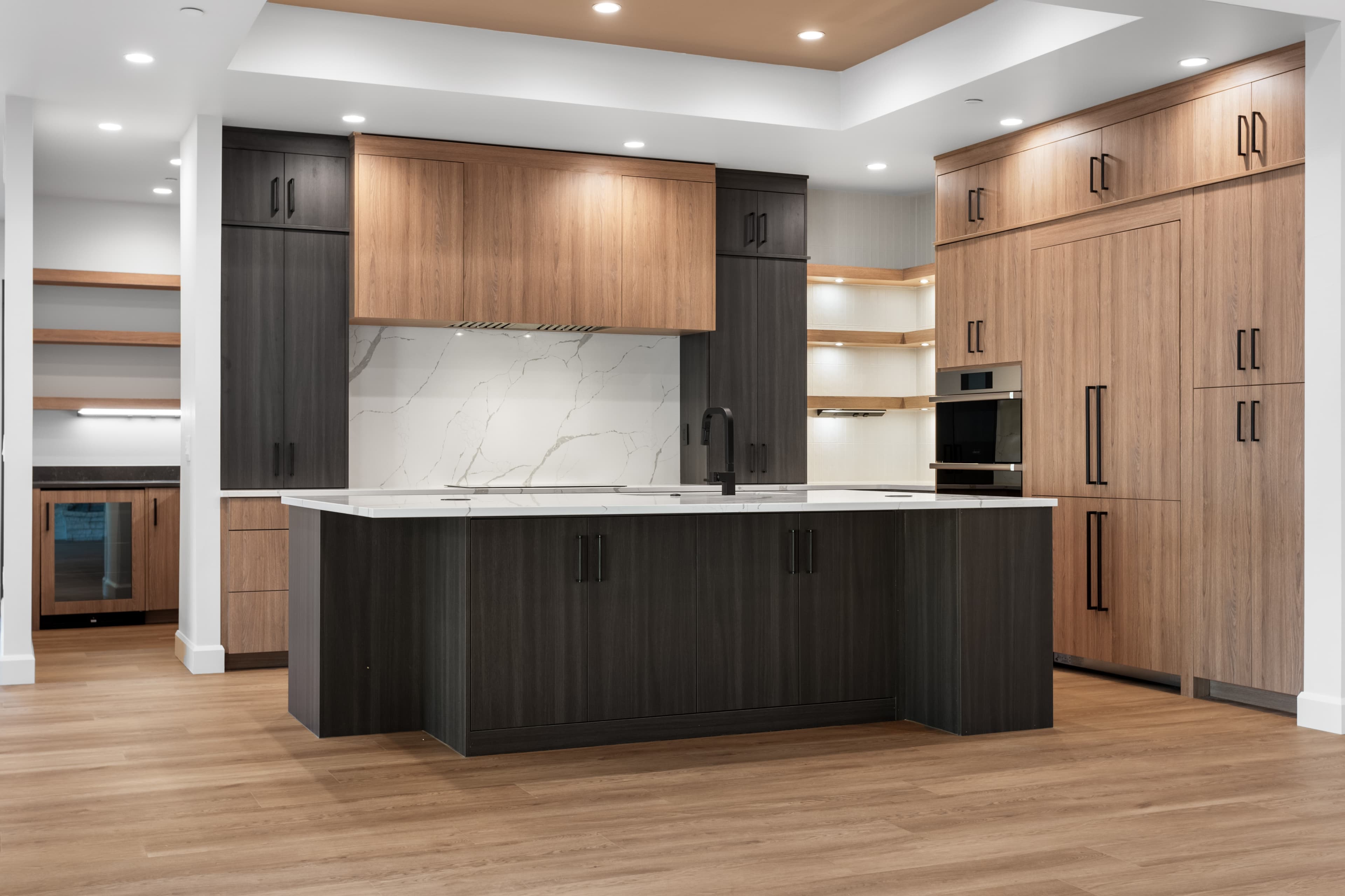 Kitchen rough-in progress