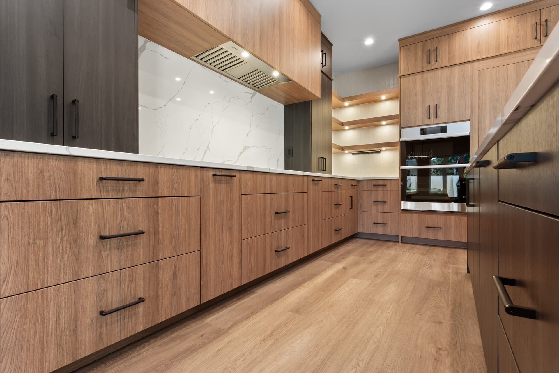 Custom cabinetry and kitchen finishes by Kiefer Built
